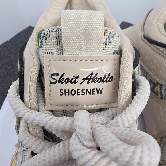 Skoit Akollo Shoes New Fashion Sneakers Size 44 EU Men 10.5 Woven Chunky Beige main image 5